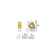6NKU 04-M  Double-sided economical positive 6 cutting edges inserts for general machining and 90° shoulders - Big-tools Industrial Supply Tools for Metal Cutting